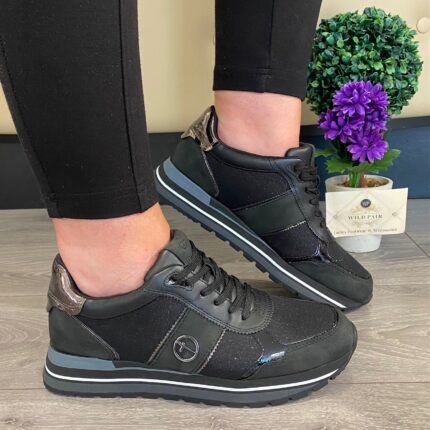 Tamaris 1-23727-42-098 Black Comb Trainer
