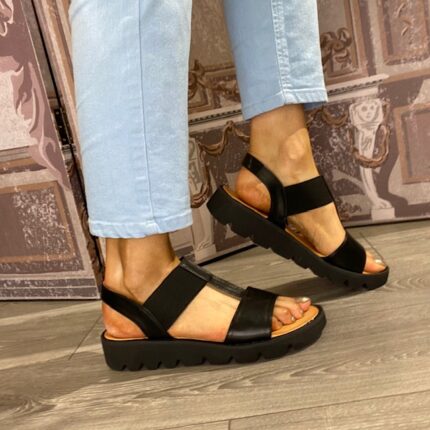 Heavenly Feet “Ritz” Black Sandal