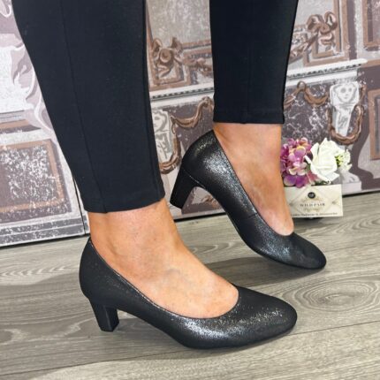Tamaris 22418-41-914 Pewter Glam Court Shoe