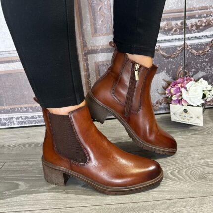 Tamaris 1-25456-43-311 Muscat Block Heel Leather Boot