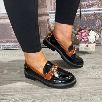 Zanni & Co "Daqia Cheetah Ink" Patent Loafer.