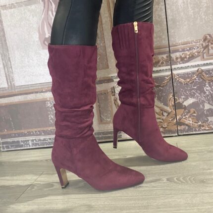 Una Healy "Chameleon" Cranberry Knee High Boot