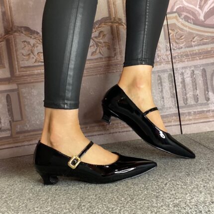 Sorento "Outpost" Black Patent Mary Jane Shoe