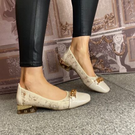 Zanni & Co. "Mizukami" Gold Marble Shoe