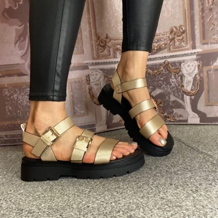 Una Healy "Something" Bling Crush Gladiator Sandal
