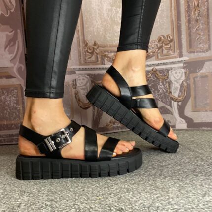 Tamaris "1-28233-46-001" Black Gladiator Sandal