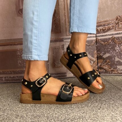 Drilleys “Ninety Eight" Ink Stud Sandal