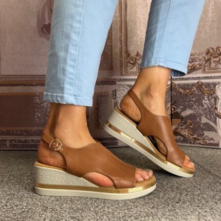 Zanni & Co "Kaimla" Driftwood Wedge Sandal