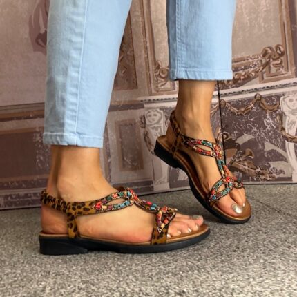 Heavenly Feet "Radiant" Leopard Sandal