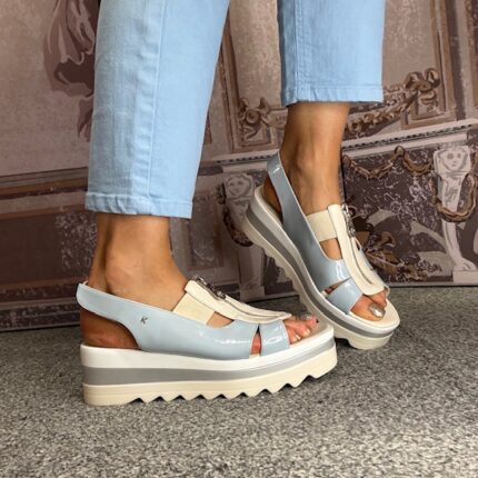 Kate Appleby "Earith" Azzure Slingback Wedge Zip Sandal