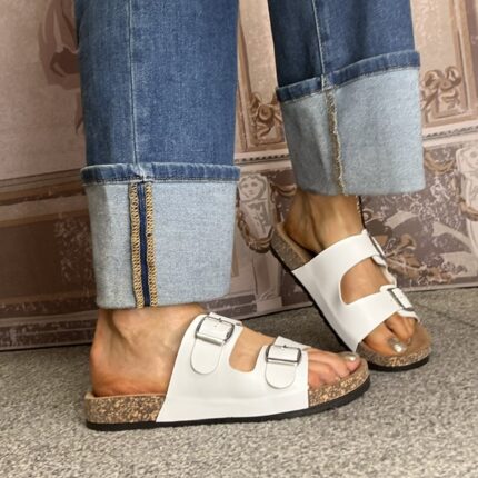 Heavenly Feet "Harmony" White Slider