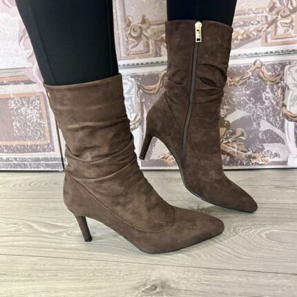 Una Healy "Leak It" Choco Pop Calf Boot