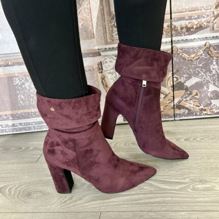 Una Healy "Love Train" Cherry Slouch Ankle Boot