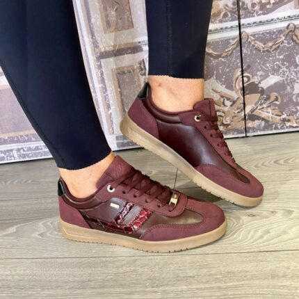 Lloyd & Pryce Tommy Bowe Collection "Borland" Cabernet Trainer.