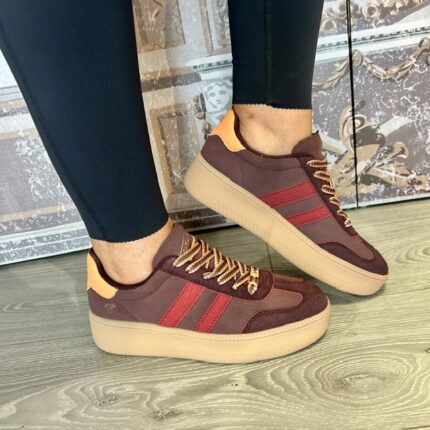 Lloyd & Pryce Tommy Bowe Collection "Canett" Cabernet Platform Trainer.