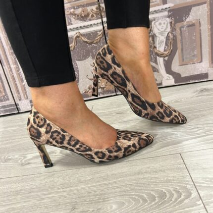 Kate Appleby "Bamburgh" Cheetah Court Shoe