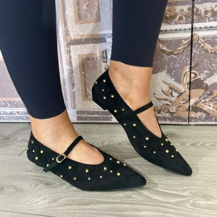 Una Healy "Picture Window" Vinyl Black Mary Jane Pump