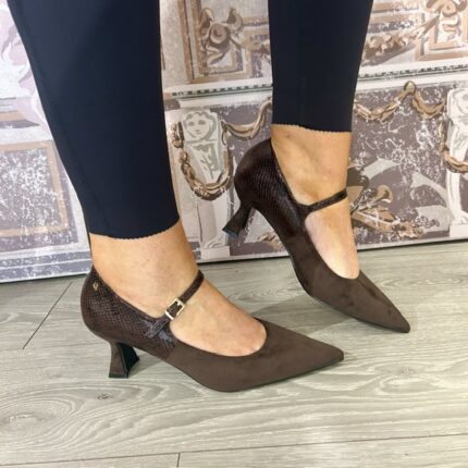 Una Healy "This Is Real" Choco Cobra Mary Jane Shoe