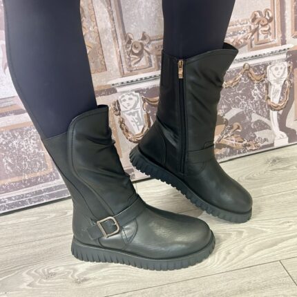 Heavenly Feet "Marianne" Black Calf Boot